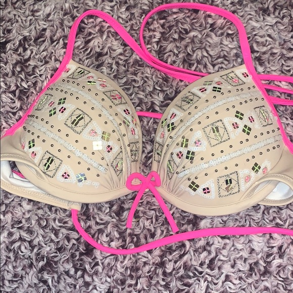 Victoria’s Secret push up sequin bikini top - Picture 1 of 2